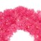 Northlight Pre-Lit Tinsel Artificial Christmas Wreath 24" Pink Clear Lights
